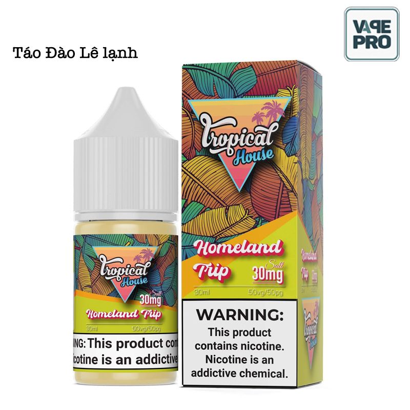 Homeland trip ( Táo đào lê lạnh) Tropical House Saltnic 30ML