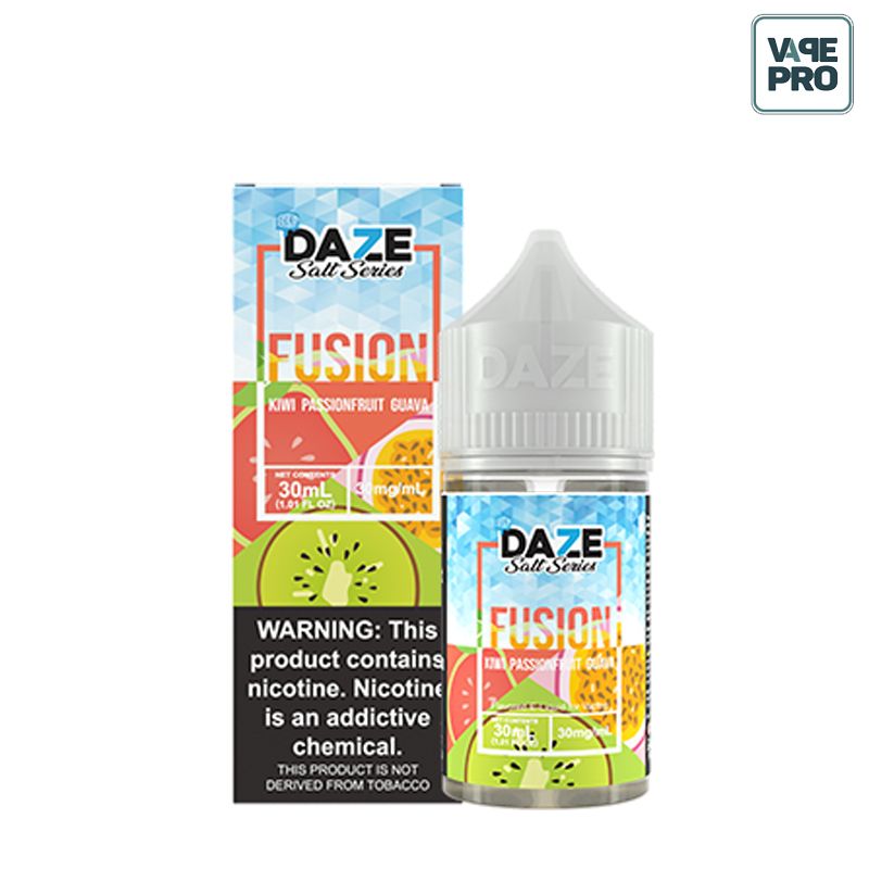 Kiwi Passionfruit Guava ( Kiwi Chanh leo Ổi lạnh )  iced 7 Daze Salt Series Fusion 30ML