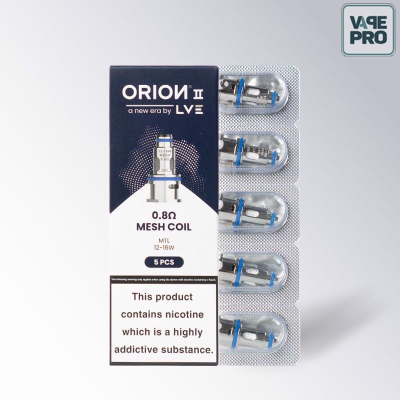 PACK 5 COILS 0.8 OHM LVE ORION 2 thay thế cho ORION2 40W BY LVE