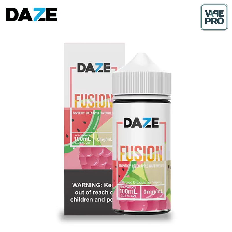 Raspberry Green Apple Watermelon ( Mâm xôi táo dưa hấu lạnh ) iced 7 Daze Fusion 100ML