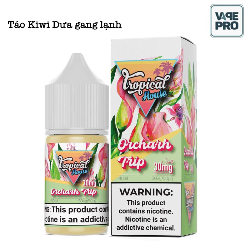 Orcharh trip ( Táo Kiwi Dưa gang lạnh ) Tropical House Saltnic 30ML