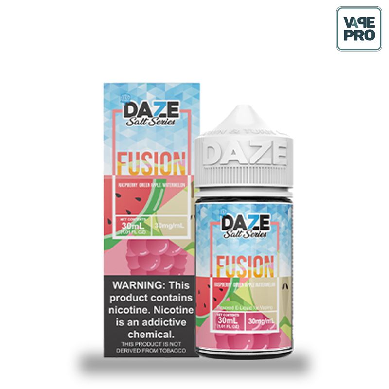 Raspberry Green Apple Watermelon ( Mâm xôi Táo Dưa hấu lạnh )  iced 7 Daze Salt Series Fusion 30ML