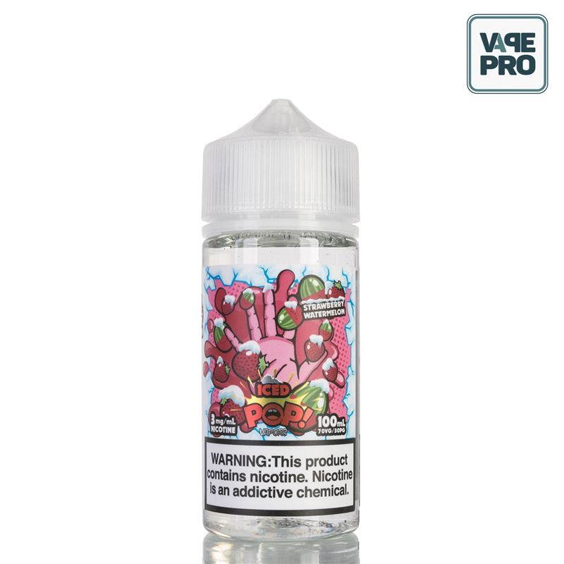 STRAWBERRY WATERMELON (Dâu tây dưa hấu lạnh) 100ML - FRUIT POP! ICED