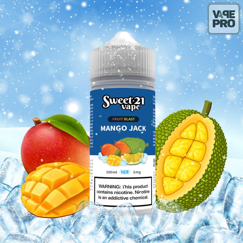 MANGO JACK ( Xoài Mít lạnh ) Fruity ice Sweet 21 Vape 100ml