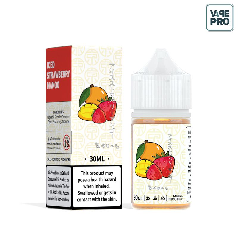 ICED STRAWBERRY MANGO  (Xoài dâu lạnh) Tokyo Saltnic 30ML