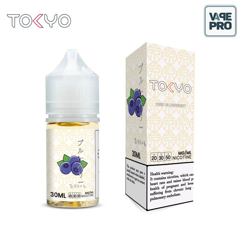 ICED BLUEBERRY (Việt quất lạnh) Tokyo Saltnic 30ML