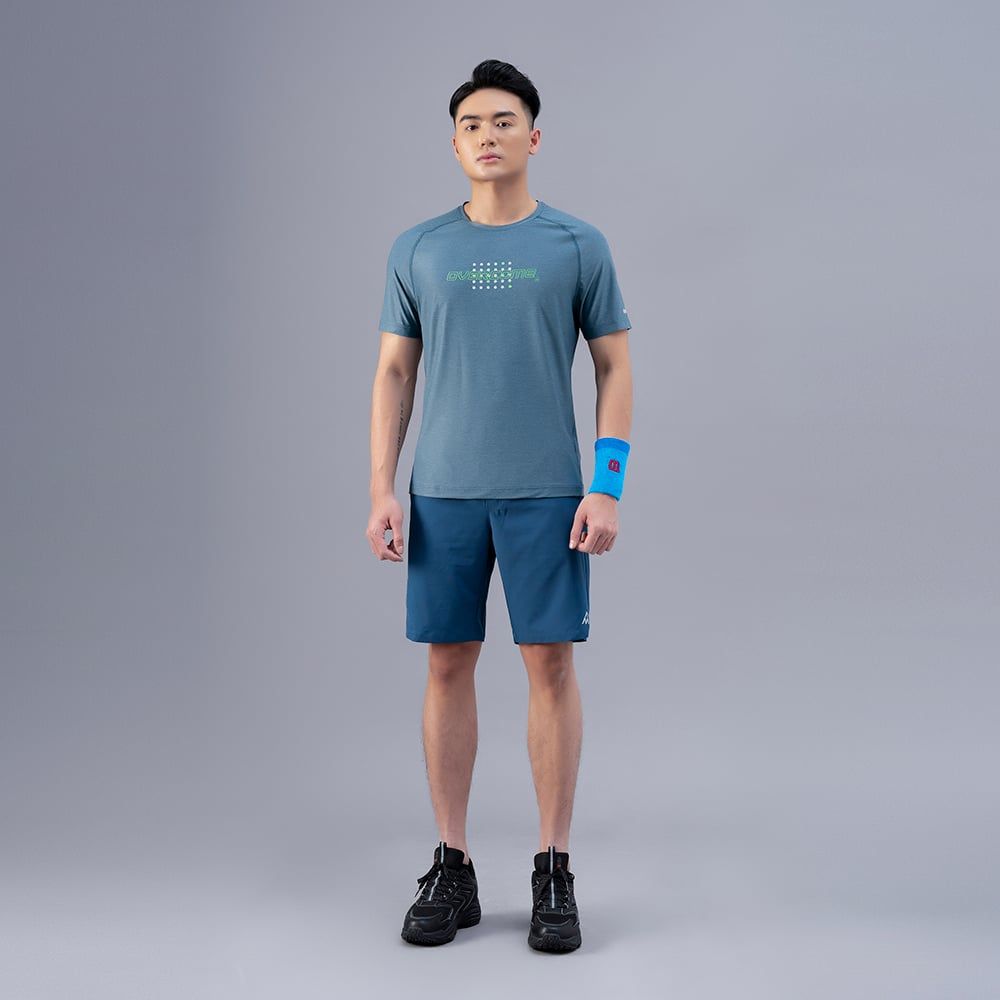 Áo Tshirt nam AM màu xanh đậm TSM231-33