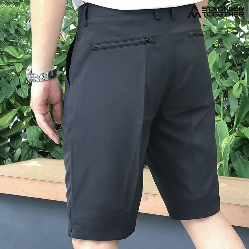 Quần short golf nam đen SG01
