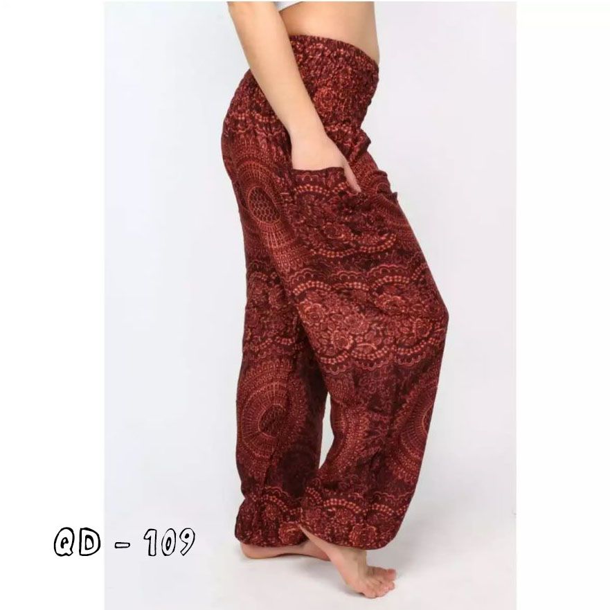Quần Dài Họa Tiết Thổ Cẩm Form Rộng (QD109)