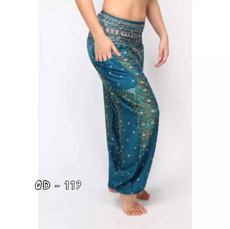 Quần Dài Họa Tiết Thổ Cẩm Form Rộng (QD119)
