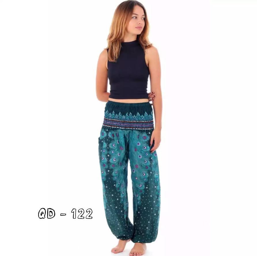Quần Dài Họa Tiết Thổ Cẩm Form Rộng (QD122)