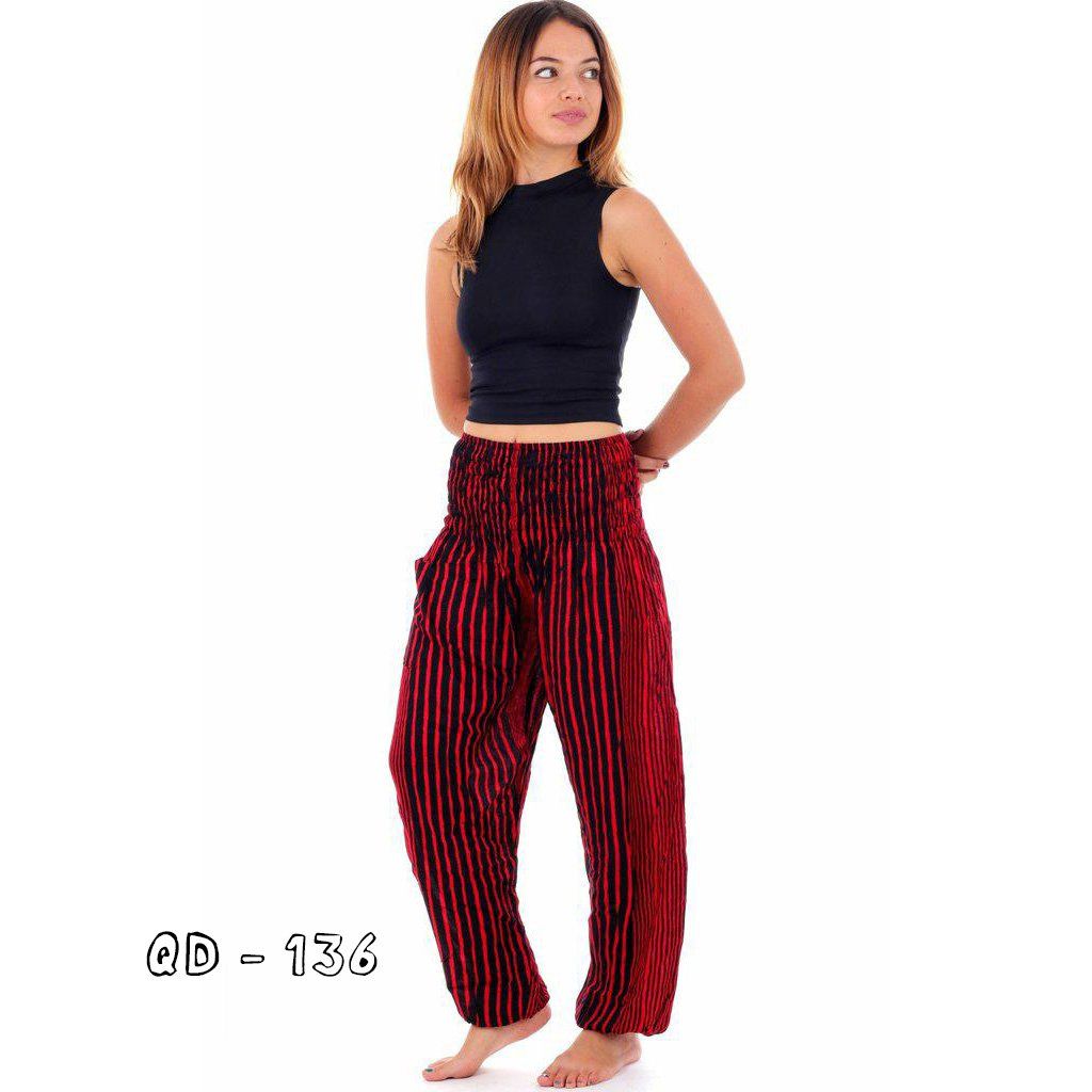Quần Dài Form Rộng Sọc Đỏ Đen (QD136)