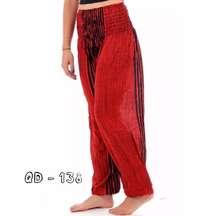 Quần Dài Form Rộng Sọc Đen Cam (QD138)