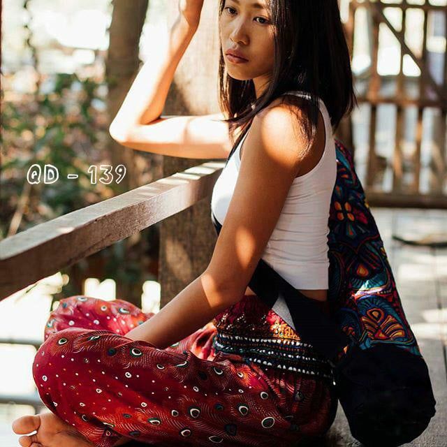 Quần Dài Họa Tiết Thổ Cẩm Form Rộng (QD139)