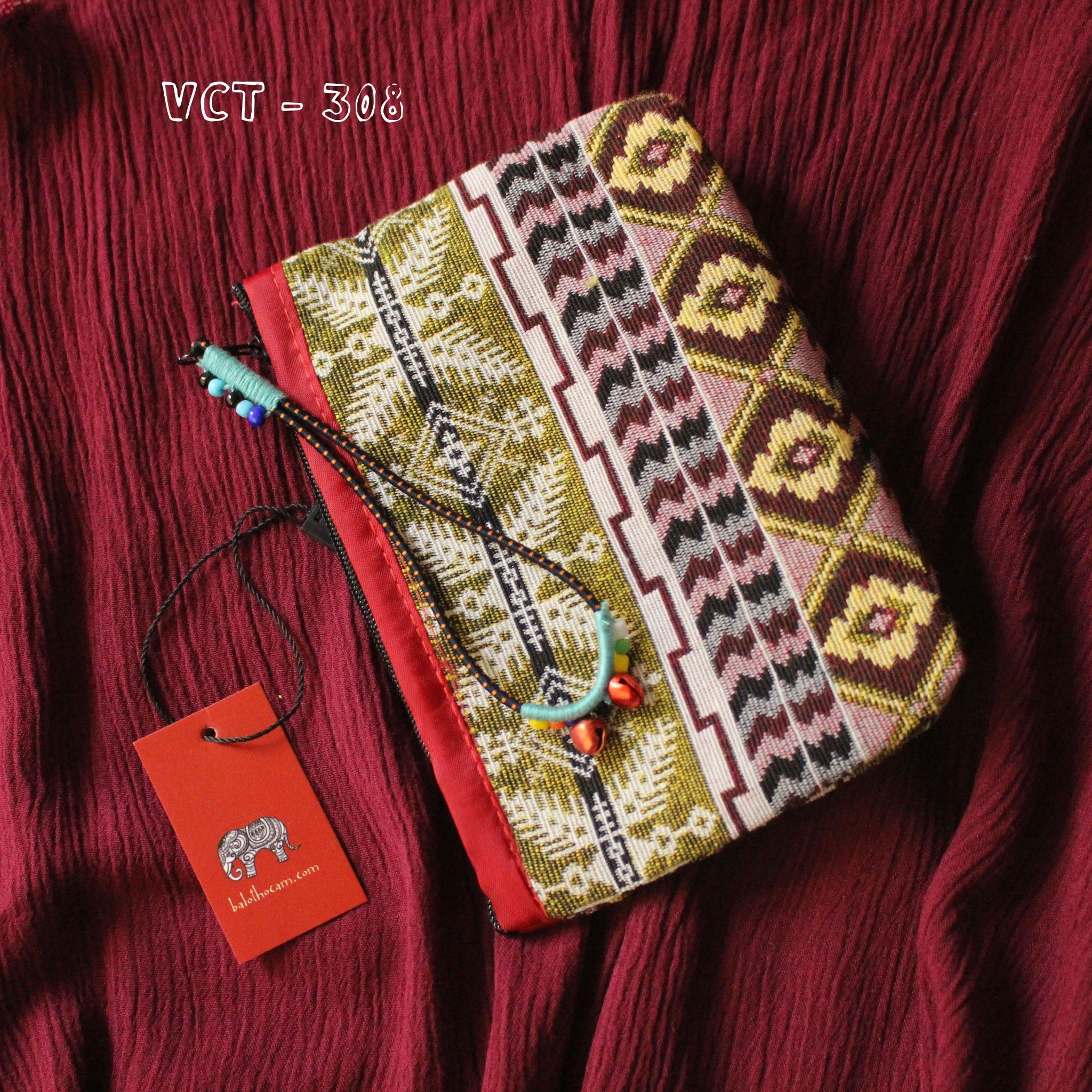 Ví Chuông Thổ Cẩm Trung (VCT308)