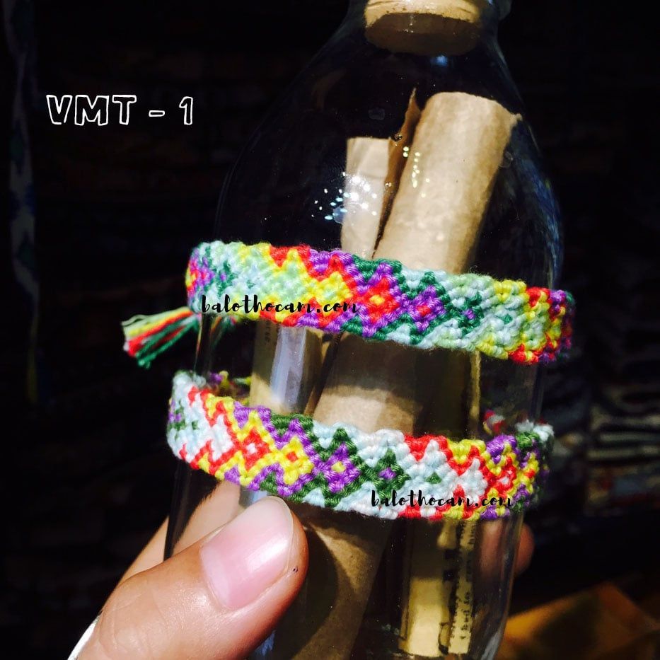  Vòng Thổ Cẩm Handmade Bản To (VMT1) 