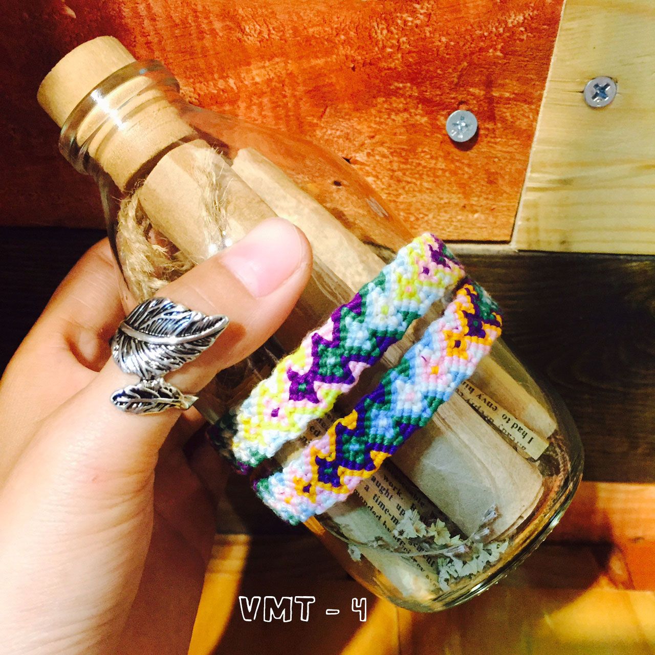 Vòng Thổ Cẩm Handmade Bản To (VMT4)