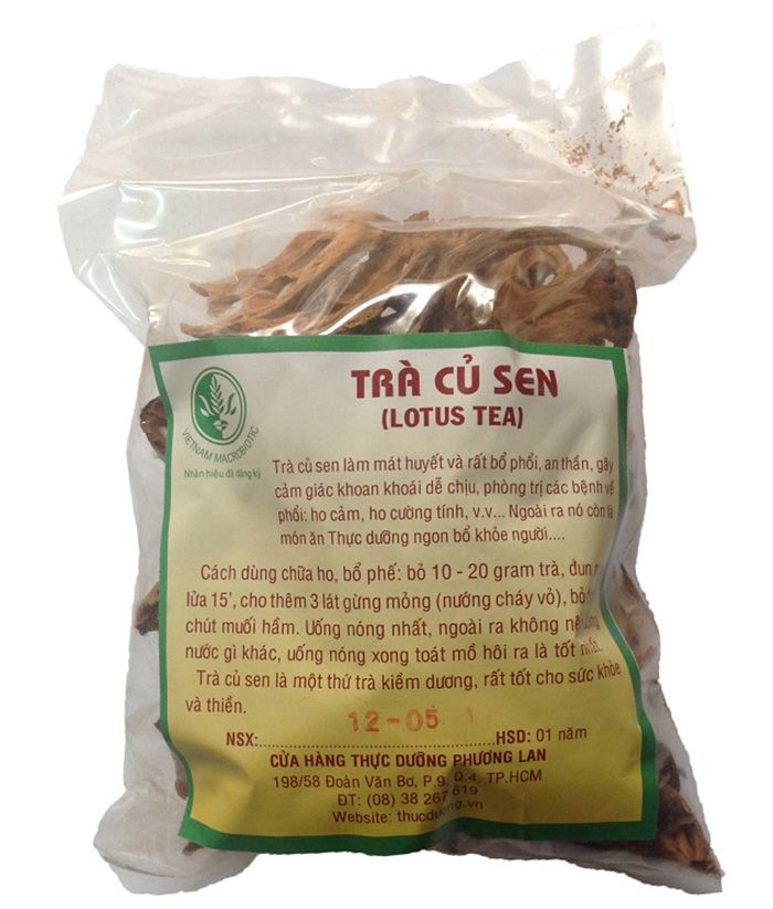 Trà củ sen - Dried lotus root tea