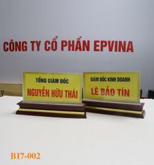 Biển chức danh 002