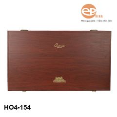 Hộp gỗ sơn mài sáu chai-154