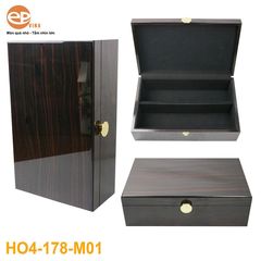 Hộp gỗ sơn mài đôi-178