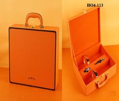 Hộp da đôi màu cam HO4 - 113