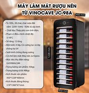 Tủ ướp vang Vinocave 34 chai wifi app màu đen