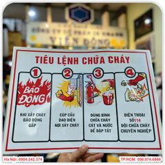 Bộ 4 món tiêu lệnh phòng cháy