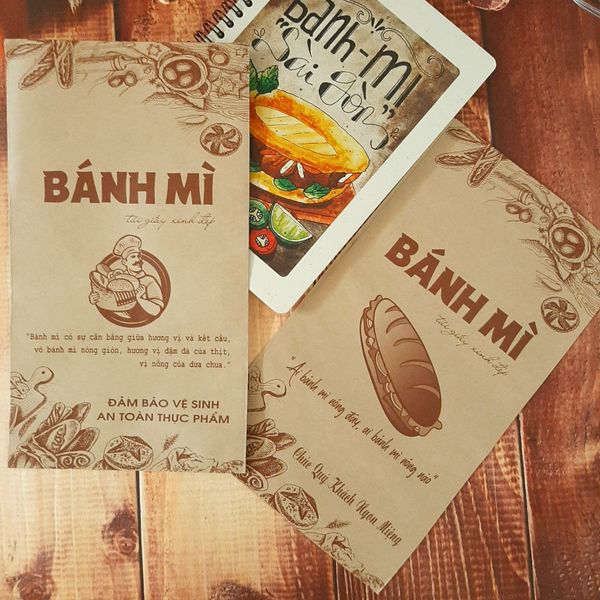 in túi giấy đựng bánh mì tphcm