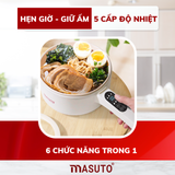 Nồi điện đa năng 2 tầng Masuto 6in 1 MS-FA18 ( phiên bản mới new 2023)