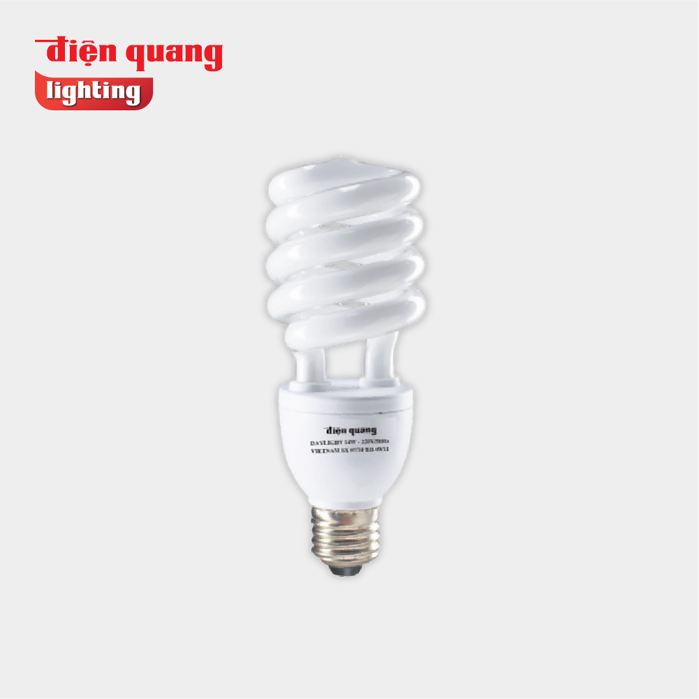 Đèn Compact xoắn 26W đuôi E27 Ánh sáng trắng Điện Quang (ĐQ-SPL-T4)