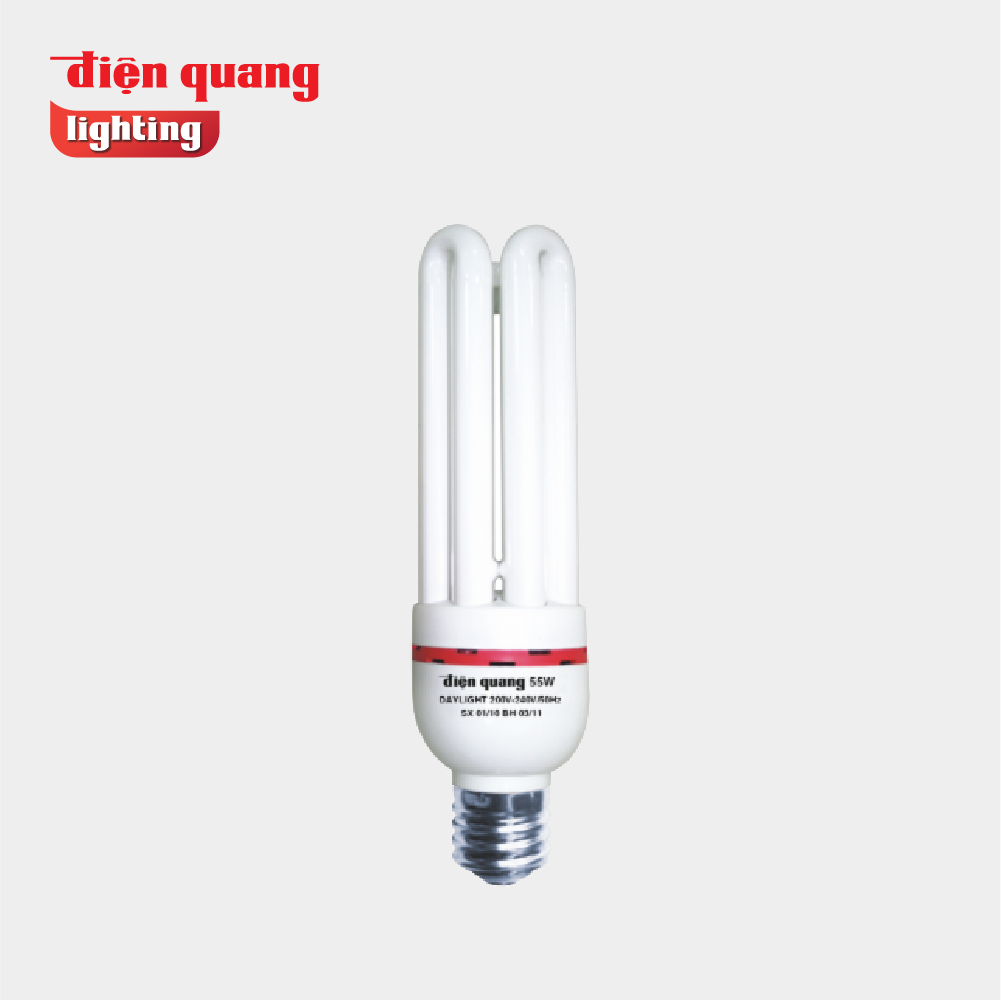 Đèn Compact Điện Quang ĐQ-CFL-4U-F14-55W-DL-E40