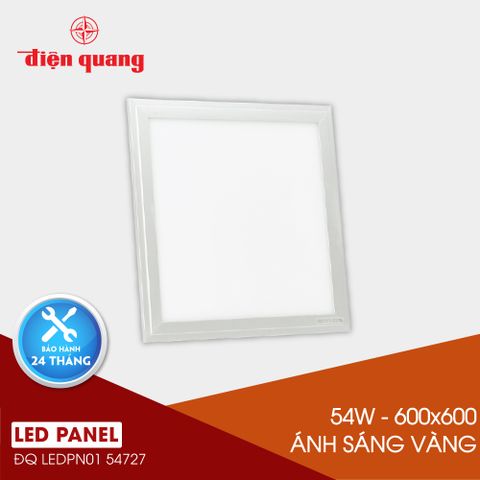 Bộ đèn LED Panel Điện Quang ĐQ LEDPN01 54727 600x600 (54W warmwhite )