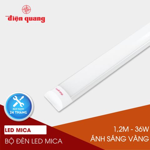 Bộ Đèn LED Mica Điện Quang ĐQ LEDMF02 36727 (1.2m 36W Warmwhite)