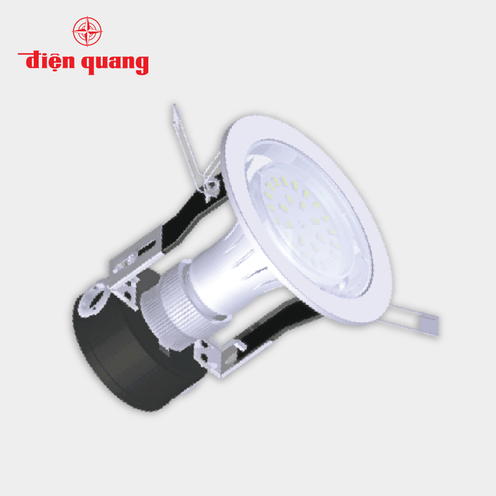 LED Downlight 5W warmwhite 3.5 inch chụp phẳng trong LRD01