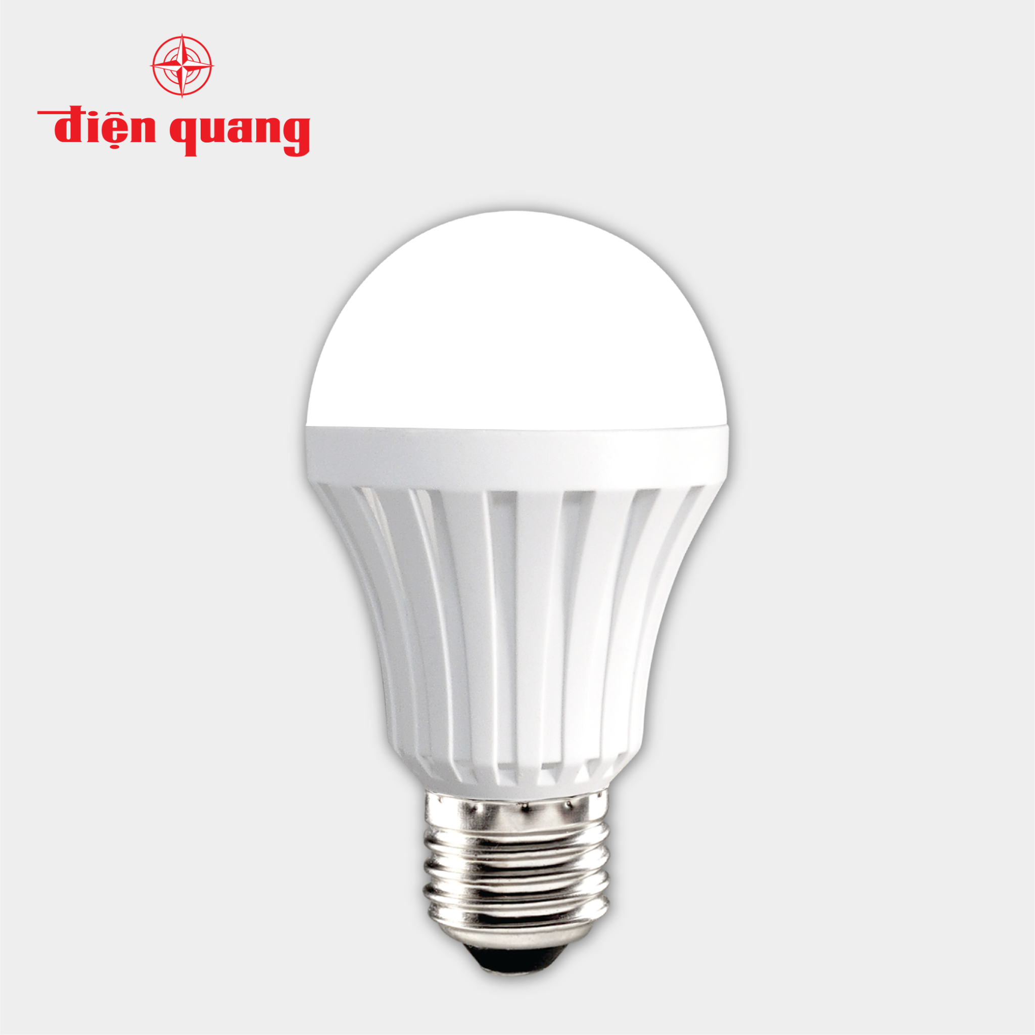 Đèn led bulb thân nhựa Điện Quang ĐQ LEDBUA70 07727 (7W Warmwhite chụp cầu mờ)