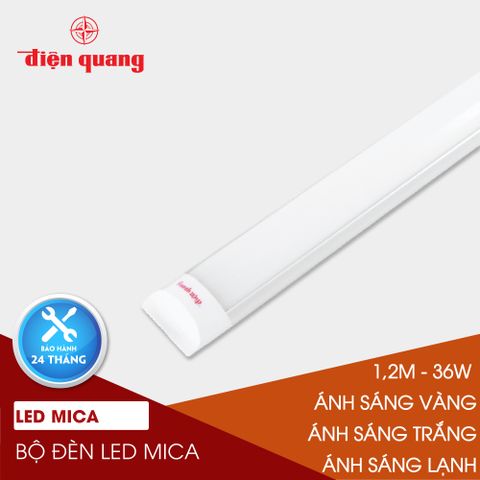 Bộ đèn LED Mica Điện Quang ĐQ LEDMF02 36765 HPF (1.2m 36w daylight/Warmwhite/Coolwhite)