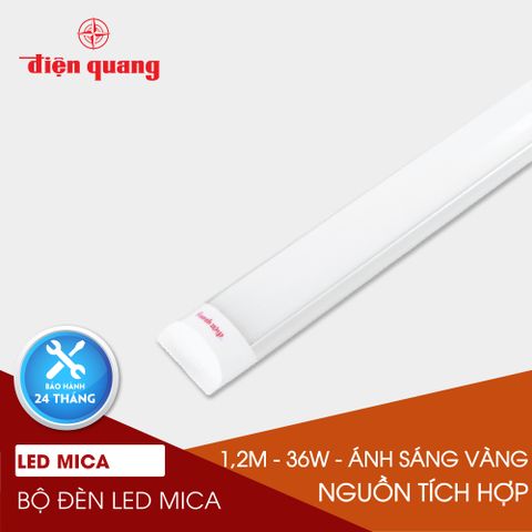 Bộ đèn LED Mica Điện Quang ĐQ LEDMF02 36727 (1.2m 36W warmwhite, nguồn tích hợp)