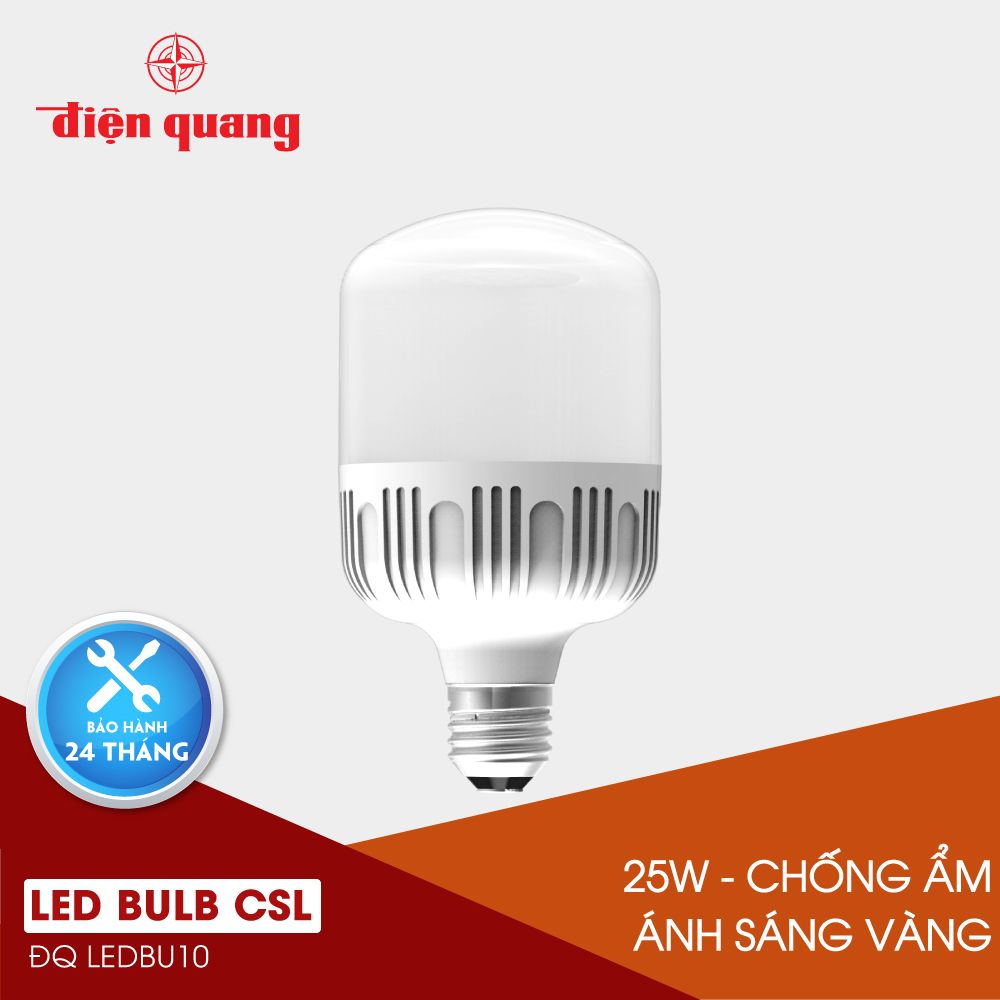 Đèn LED Bulb công suất lớn Điện Quang ĐQ LEDBU10 25727AW (25W Warmwhite chống ẩm)