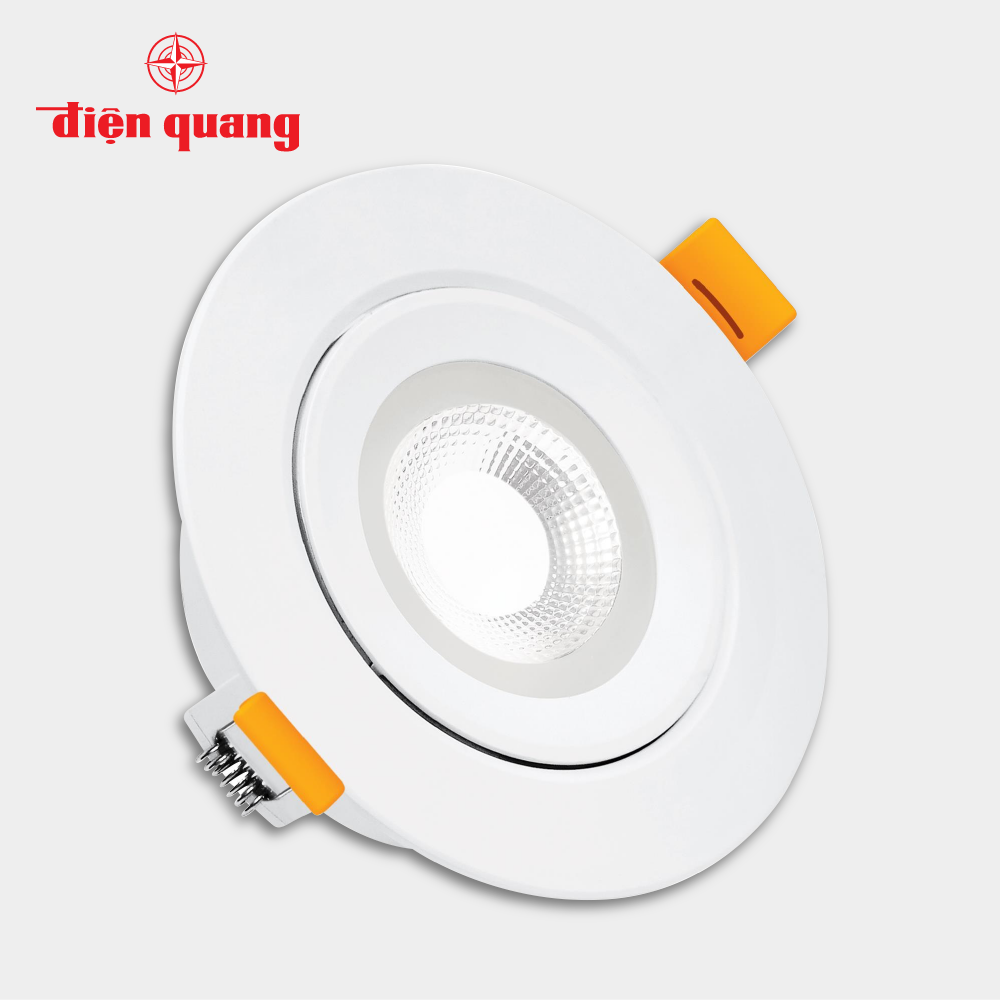 Bộ đèn LED downlight Điện Quang ĐQ LRD10 05765 75 (5W daylight, tròn, 2.9inch)