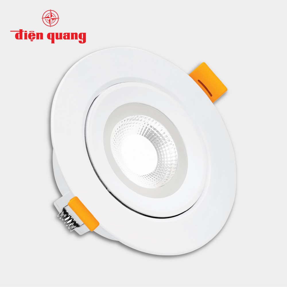 Bộ đèn LED downlight Điện Quang ĐQ LRD10 07765 95 (7W daylight, tròn, 3.7inch)