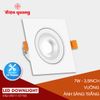 Bộ đèn LED downlight Điện Quang ĐQ LRD11 07765 95 (7W daylight, vuông, 3.7inch)