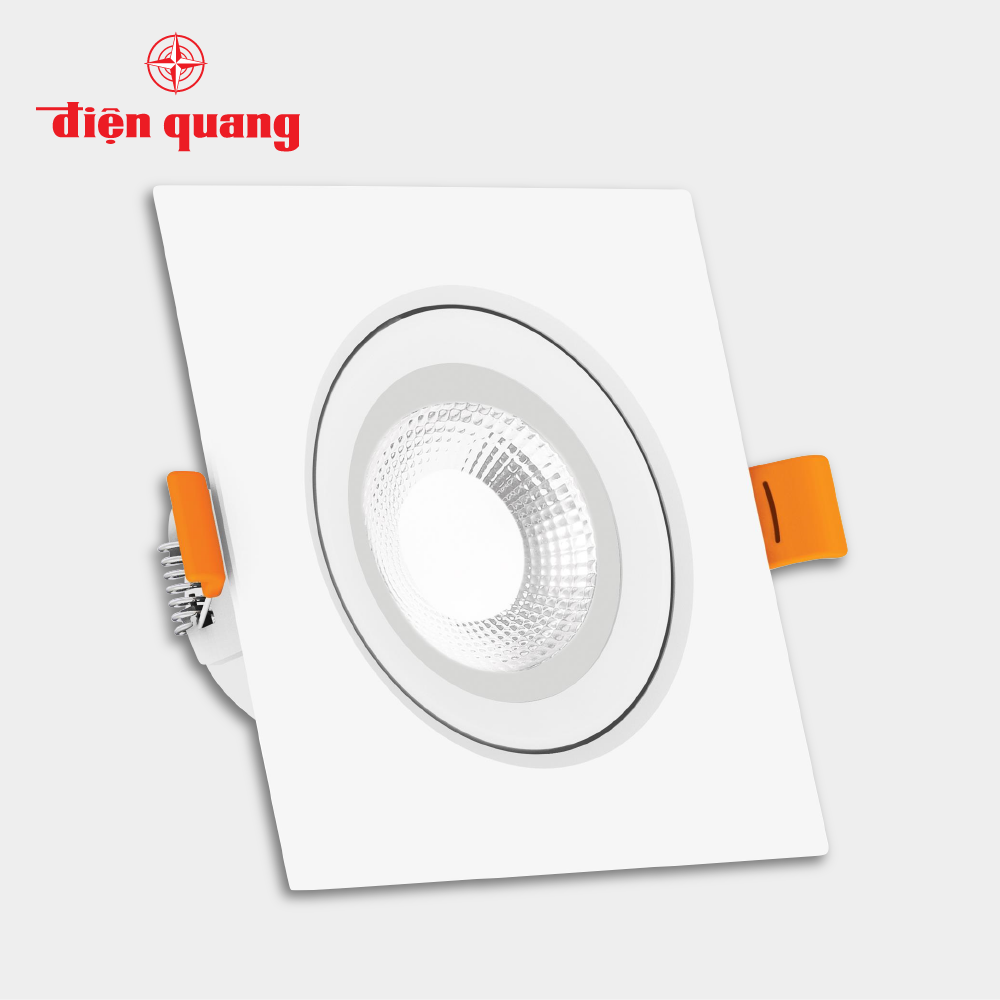 Bộ đèn LED downlight Điện Quang ĐQ LRD11 07765 95 (7W daylight, vuông, 3.7inch)