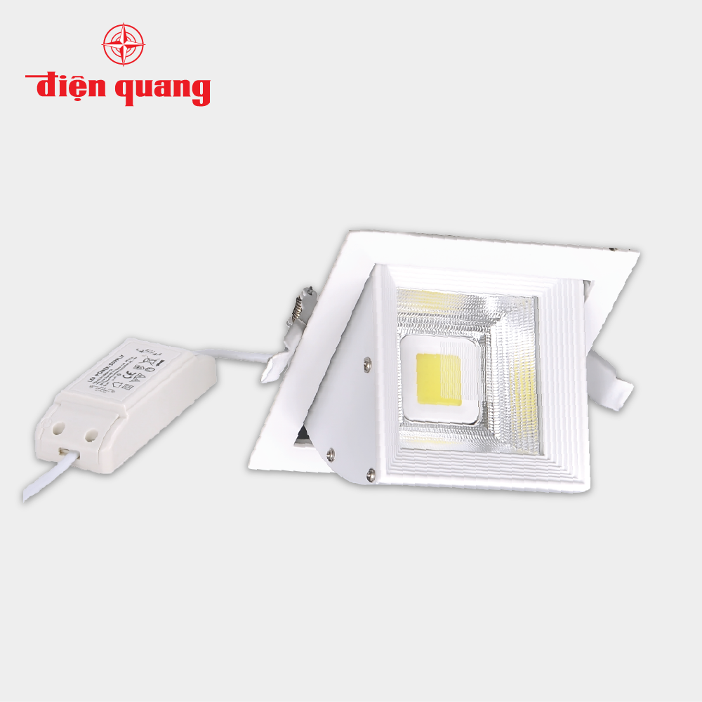 Bộ đèn LED chiếu điểm âm trần Điện Quang ĐQ LEDRSL07 30765 (30W, daylight)
