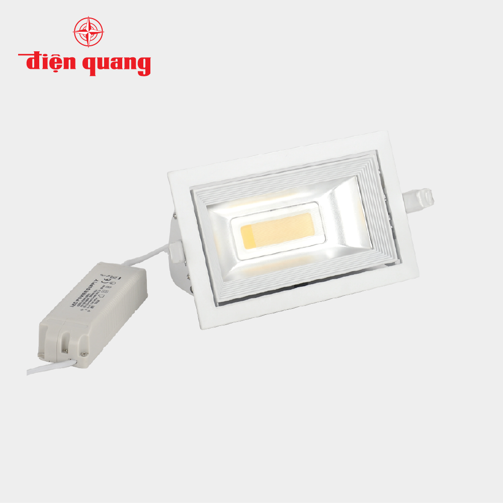 Bộ đèn LED chiếu điểm âm trần Điện Quang ĐQ LEDRSL07 45765 (45W, daylight)