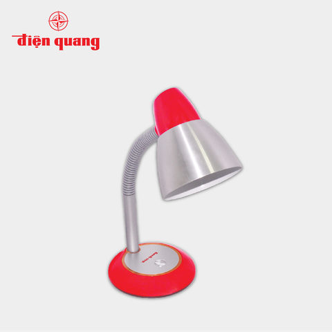 Đèn bàn Điện Quang(ĐQ DKL02) chóa inox, đỏ trắng, không bóng