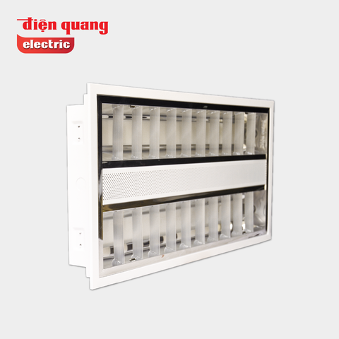 Bộ máng âm trần Điện Quang ĐQ RF06 214GASI ( chóa nhôm T5 0.6m đôi ballast điện tử domino )