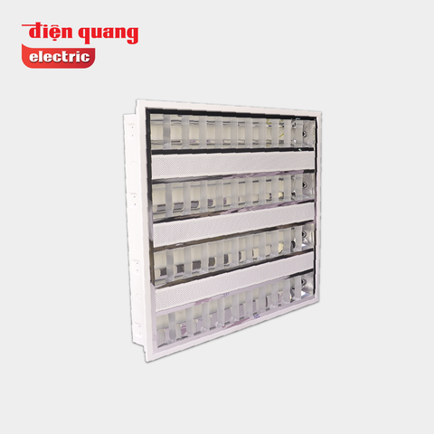 Bộ máng âm trần Điện Quang ĐQ RF06 414GASI ( chóa nhôm T5 0.6m bốn ballast điện tử domino )