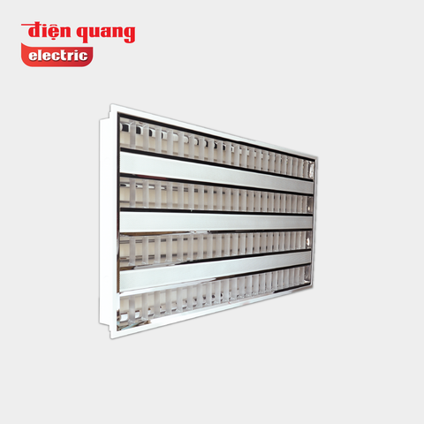 Bộ máng âm trần Điện Quang ĐQ RF06 428GASI ( chóa nhôm T5 1.2m bốn ballast điện tử domino )