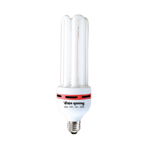 Đèn Compact công suất lớn 35W đến 85W Đuôi E27 Ánh sáng trắng Điện Quang (ĐQ-CFL-4U-F14)